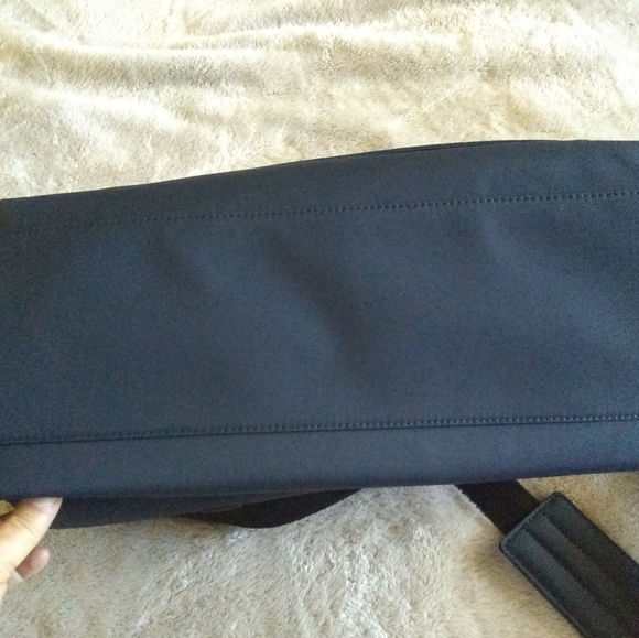 Away Original Everywhere Bag Navy Blue Nylon Black Leather Trim - Picture 6 of 14